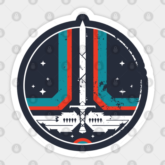 The Last Starfighter Grunge Edition Sticker by BadBox